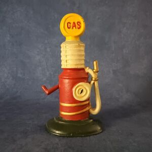 Vintage Cast Iron Door Stop Gas Pump Shape Home Decor Shelf Decor Desk Decor